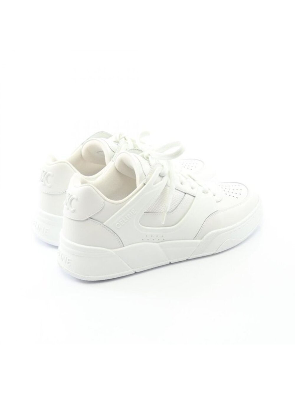 Celine Sneakers Lace Up White Leather - Picture 2 of 9